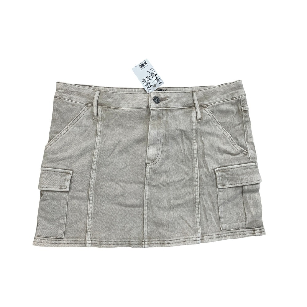 H&M Gorpcore Cargo Mini Skirt Women Size 8 Utility Y2K Streetwear Aesthetic